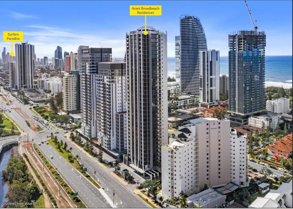 Broadbeach Stunner Modern And Central ゴールドコースト エクステリア 写真