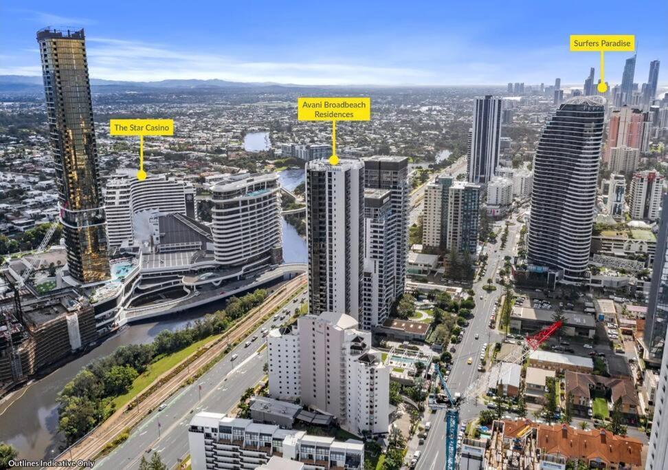 Broadbeach Stunner Modern And Central ゴールドコースト エクステリア 写真